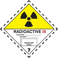 Značka Radioaktivní látky, značka 7C